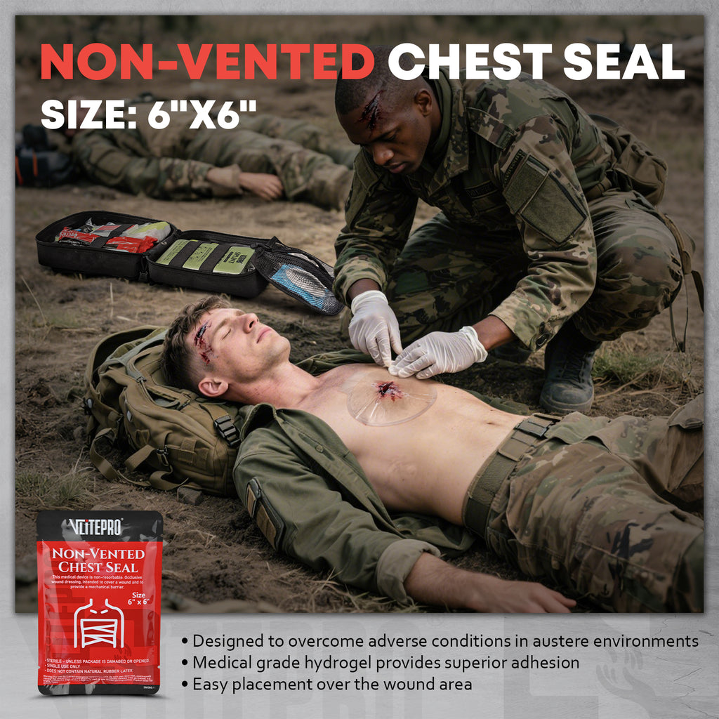 Advanced Trauma First Aid Kit - Emergency Camping Gear with Tourniquet Kit,CT20503-Black